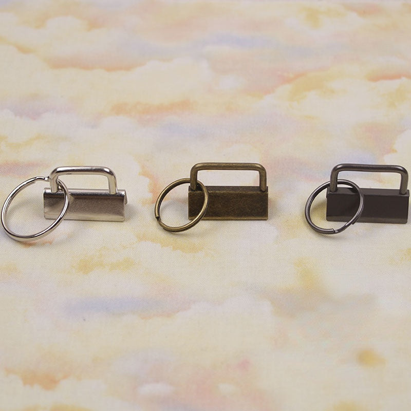 Wholesale Metal Fabric Handmade DIY Horse Mouth Clip Tail Key Chain